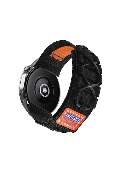 Goocamp Galaxy Uyumlu Watch 46mm Krd-112 22mm Orbital Örgülü Halat Tasarımlı Naylon Kumaş H