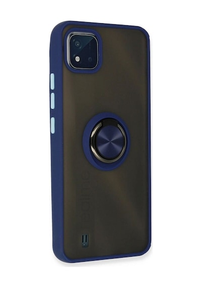 Realme C11 2021 Kılıf Montreal Yüzüklü Silikon Kapak
