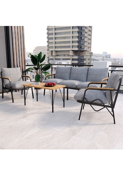 Doruk Home Balkon, Bahçe, Cafe, Metal Koltuk Takımı, Bahçe Mobilyası , Oturma Grubu 3+1+1+sehpa Orta Gri Doruk Home Balkon, Bahçe, Cafe, Metal Koltuk Takımı, Bahçe Mobilyası , Oturma Grubu 3+1+1+sehpa Orta Gri