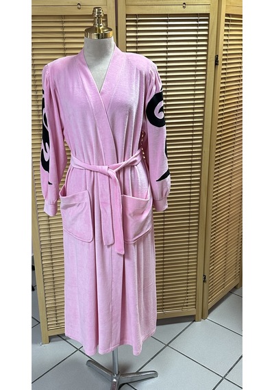 Kadife Sabahlık Pembe Pembe