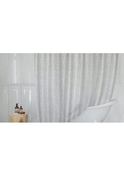 Tropik Banyo Duş Perdesi 3182 Model Çift Kanat 2X110X200Cm Çok Renkli