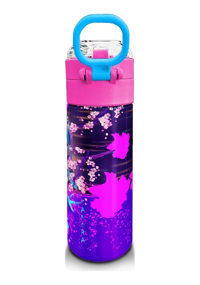 Coral High Kidsmor Pembe Anime Kedi Desenli Pipetli Ve Direkt İçim Çelik Termos 500 Ml 31954 Pembe