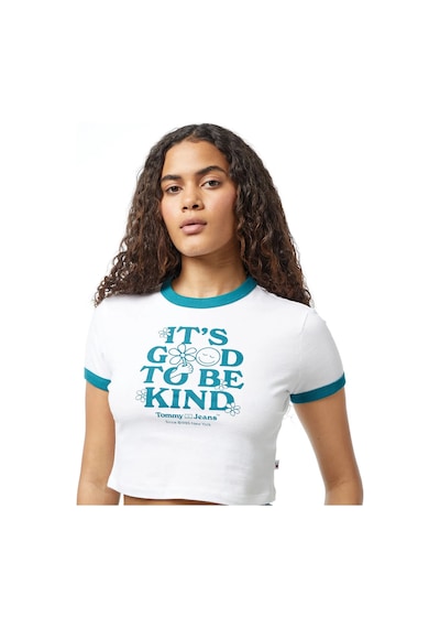 Tjw Slim Crp Novelty1 Ringer Tee T-shirt BEYAZ