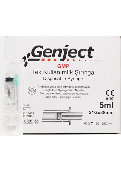 Genject Enjektör 5 ML x 250 Adet