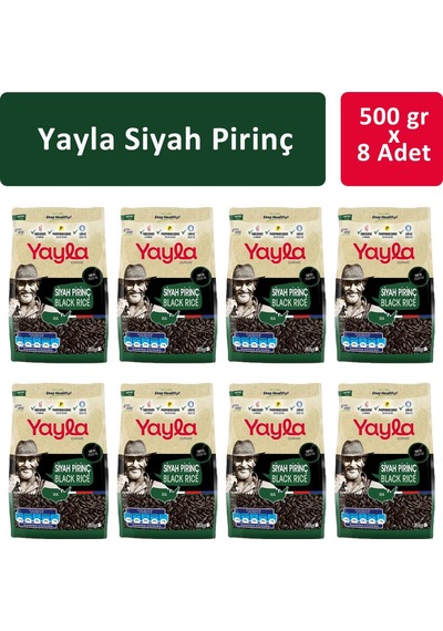 Yayla Siyah Pirinç 8 x 500 G