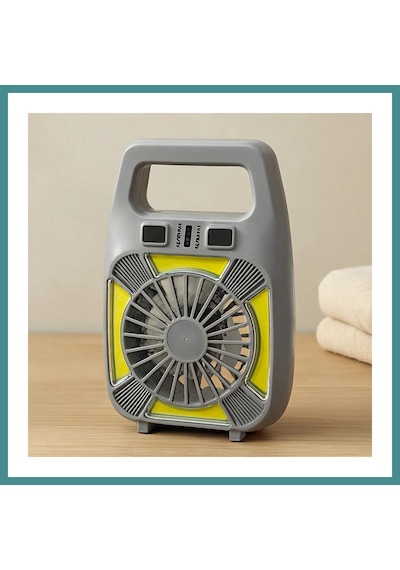 Trendexa Usb Şarjlı 2in1 Mini Fan Ve Fener 10w 2 Kademe, Su Geçirmez, Taşınabilir Mac
