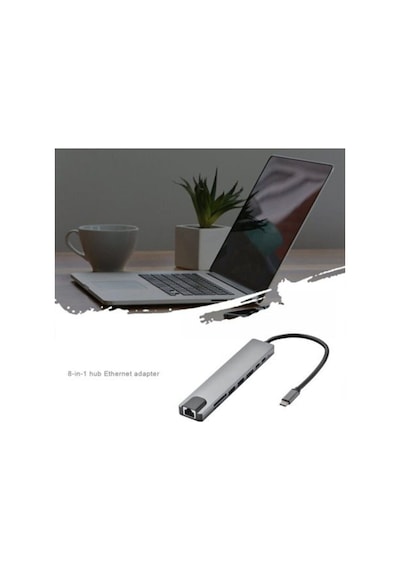 Apple Uyumlu MacBook Pro Air USB Type-C Dönüştürücü Hub