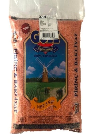 Göze Kırmızı Mercimek 5 KG