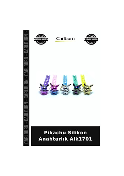 Özel Üretim Pokemon Figürlü Aksesuar Pikachu Silikon Anahtarlık Alk1701