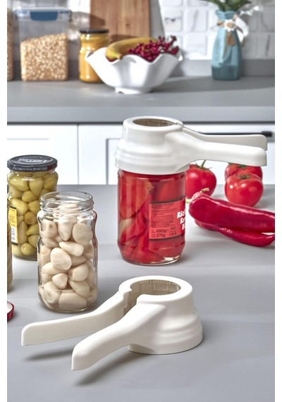 Bev Kitchen Her Boy Kavanoz Kapağına Uyumlu Kırılmaya Karşı Dayanıklı Plastik Konserve Turşu Kavanoz Açacağı Diğer