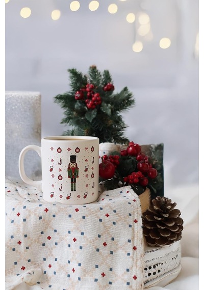 New Year Kurşun Asker Kupa 10 Cm Beyaz - Çok Renkli