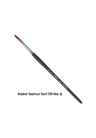 Südor 110 Seri Yuvarlak Uçlu Fırça No 8