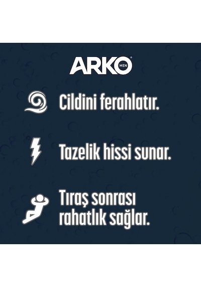 Arko Men Black Edition Tıraş Kolonyası 4 x 255 ML