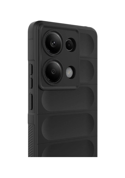 Xiaomi Redmi Note 13 Pro 4g Kılıf Kamera Korumalı Esnek Silikon Parmak Şeritli Pazarplus Kırmızı