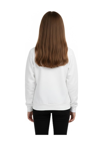 Kız Çocuk Baskılı Sweatshirt Bgl-st05267 Ekru