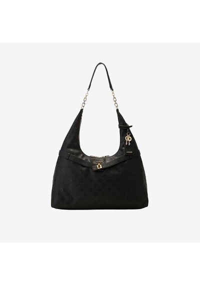 Guess Kadın Vegan Ella Logo Hobo Çanta Hwpd9746010 Siyah