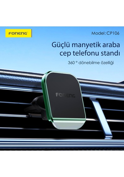 Foneng Cp106 Manyetik Araç İçi Telefon Tutucu Araba Havalandırma