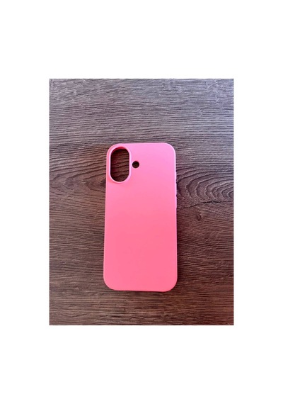 İphone 17 Uyumlu Pembe Kadife İç Yüzeyli Silikon Telefon Kılıfı