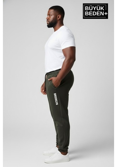 Süperlife Erkek Büyük Beden Brooklyn Baskılı Paça Lastikli Jogger İnce Eşofman Altı Spr26bea951-2 Haki Süperlife Erkek Büyük Beden Brooklyn Baskılı Paça Lastikli Jogger İnce Eşofman Altı Spr26bea951-2 Haki
