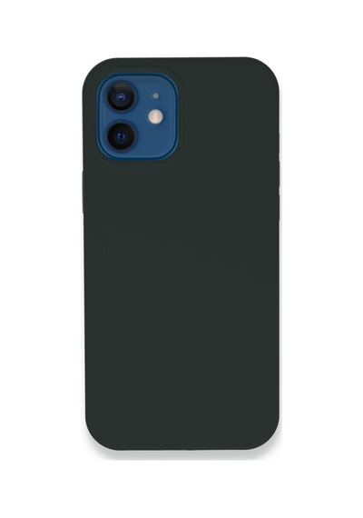 Apple Uyumlu - iPhone 12 Kılıf Lansman Legant Silikon - Koyu Yeşil