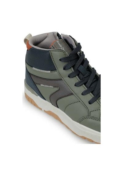Kinetix Arlod Hı F Haki Erkek Çocuk High Sneaker Haki-lacı-turuncu