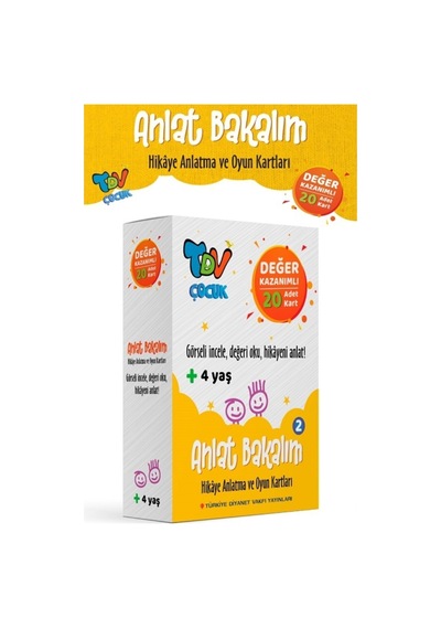 Anlat Bakalım 2 Hikaye Anlatma Ve Oyun Kartları Değer Kazanımlı 20 Kart - Diyanet Vakfı Yayınları