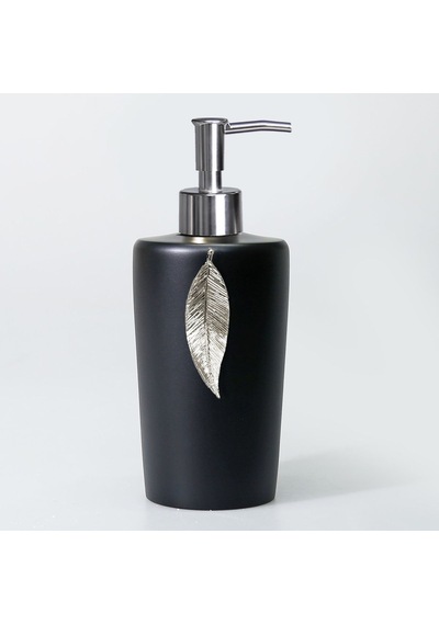 Leaf Banyo Seti Siyah-Gümüş Gümüş - Siyah