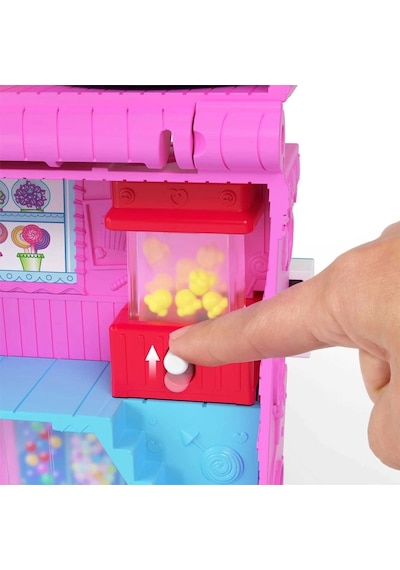 Hnb03 Polly Pocket Pollyville Şeker Dükkanı Oyun Seti