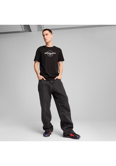 Puma F1 Japan Erkek Siyah Günlük Stil T-shirt 63017501 1637349 SIYAH