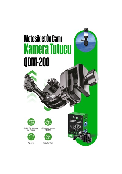 Motosiklet Ön Camı İçin Aksiyon Kamera  Seti