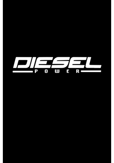 Diesel Power Araba, Motorsiklet, Araçetiket Cam Sticker 19cm Beyaz