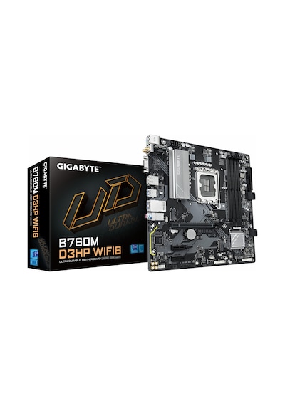 Gigabyte B760m D3hp Wifi6 Ddr5 5600mhz Oc M.2 Vga/hdmı/dp Pcıe 4.0 1700p Matx Anakart