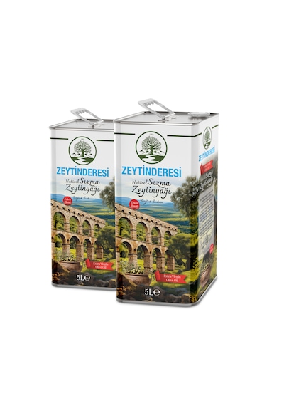 Zeytinderesi Natürel Sızma Soğuk Sıkım Zeytinyağı 2 x 5 L
