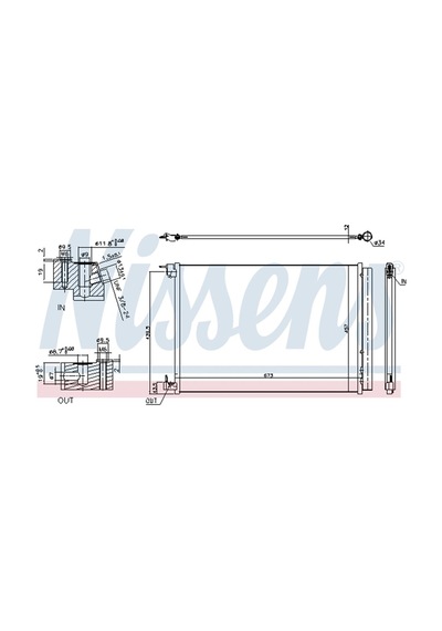 Klima Radyatörü Kondenser Mercedes W205 W213 Vito W447 A0995000454 940519