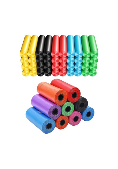 Kyrotech 8'li Evcil Hayvan Atık Toplama Torbası, Kediler Ve Köpekler İçin Taşınabilir Kaka Poşeti, Sızdırmaz, Dayanıklı Dışkı Poşetleri