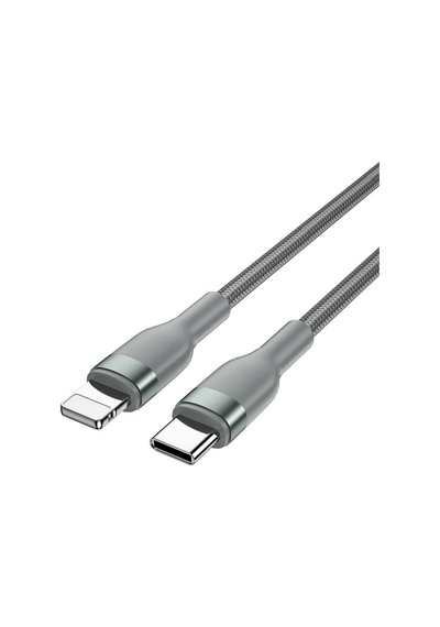 Wiwu Wi-c017 Concise Serisi Type-c To Lightning Pd Data Şarj Kablo 30w 2 Metre Gri