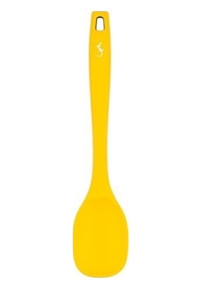 Lurch - Platin Silikon Yemek Kaşığı 28 Cm Sarı - Yanmaz, Yapışmaz, Bükülmez, Çizmez, Tat Ve Koku Bırakmaz - 240041