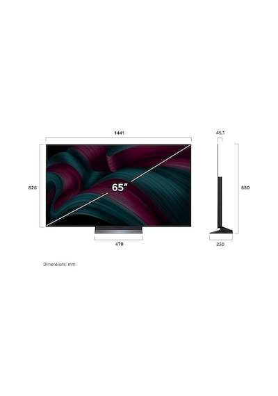 LG OLED55C54LA.APDZ 55" 139 Ekran 4K Smart AI Sihirli Kumanda webOS25 OLED Evo TV