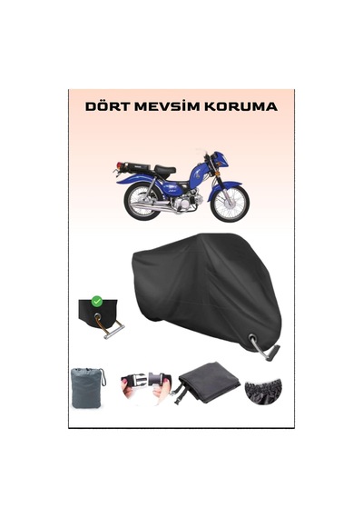 Siyah Kanuni Zebra 90 Için Kilit Uyumlu Motosiklet Branda, Güvenli, Su Geçirmez