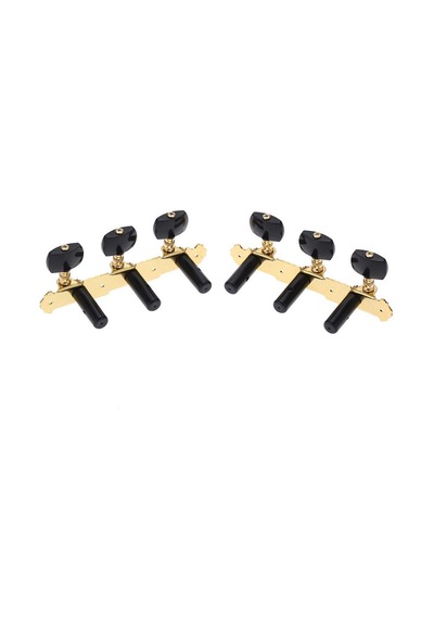 Alice Ao-020B3P Siyah Renk 3+3 Klasik Gitar Burgu Seti