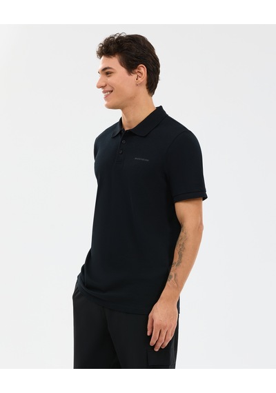 Skechers M Short Sleeve Polo Erkek Siyah Polo Yaka Tshirt S211800-3817
