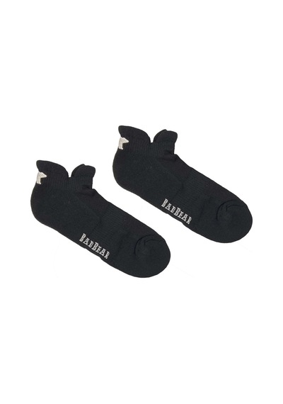 Bad Bear Bear Ankle Siyah Logo Baskılı Unisex Çorap Siyah