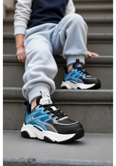 Dark Seer Kids Ds E Storm Sneaker 2025 Erkek Çocuk Siyah-mavi
