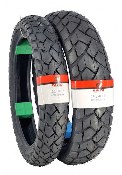 Ralco Tyres Ralca Tyres Suzuki Inazuma 110/80-17 Tl Ve 140/70-17 Dubleks Lastik Takımı Speedblaster