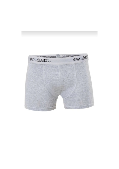 Anıt 1115 Erkek Penye Likralı Boxer 3 Adet Gri