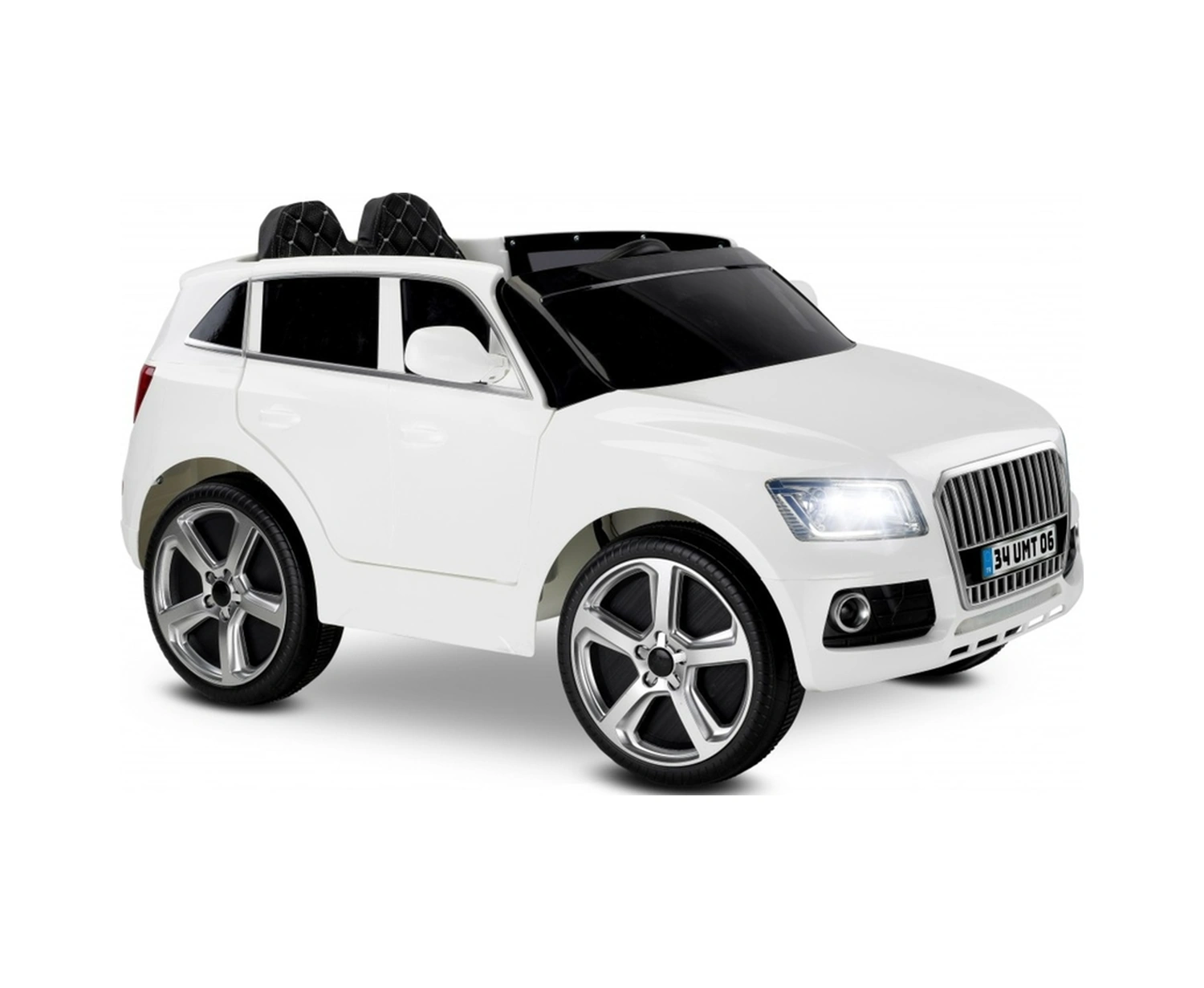 Q-suv Akülü Jeep 12v Uzaktan Kumandalı Akülü Araba Audio Q Suv Akülü Araçlar Beyaz