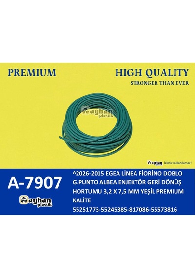 Ayhan Enjektör Yakıt Gerı Dönüş Hortumu Opel Astra H-j Corsa D-e Merıva A-combo-agıla B 1.3 Cdtı Fıat 500 1.3 Mjt 95ps 1248cc-doblo 1.3 Mjt 16 Ürün Uzunluğu 25 Metre A-7907 55251773 55245385 817086 55573816
