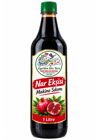 Egeden Her Yere Nar Ekşisi Makine Sıkımı Doğal Katkısız 1 Kg