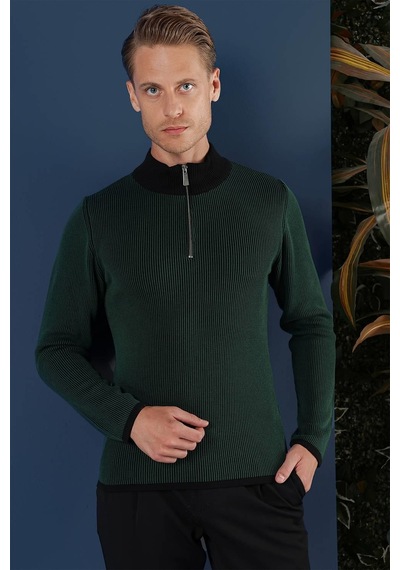 Efor Tr 859 Slim Fit Nefti Klasik Triko Nefti
