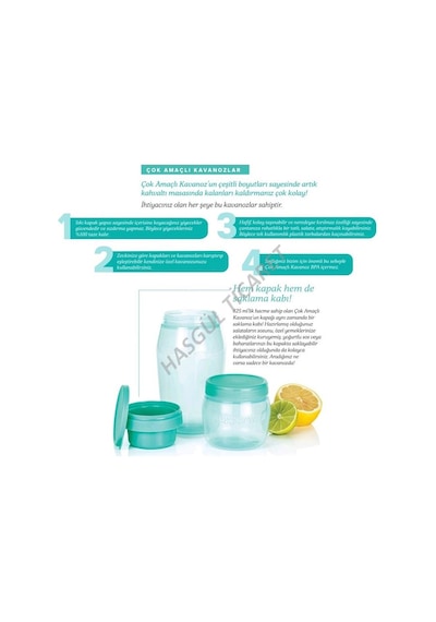 Tupperware Çok Amaçlı Kavanoz 825 Ml Saklama Kabı Hsgl
